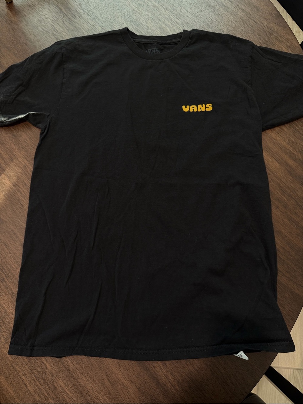 Vans Black Short Sleeve Tee with Mushroom